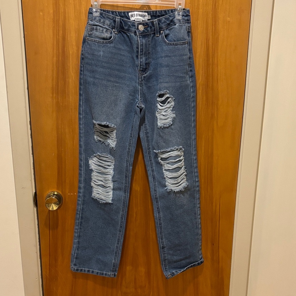 💙 3 FOR $22 Refuge Ripped Blue Boyfriend Jeans